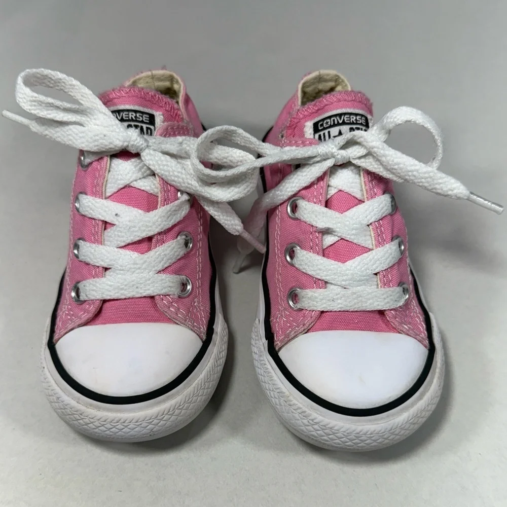 Pink Infant Converse Chucks Size 7